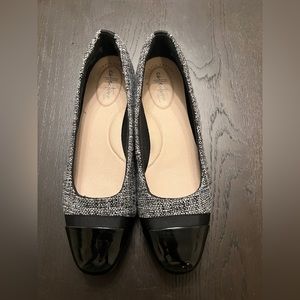 Clarks women’s black and grey heels size 8.5